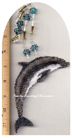 Dolphin Wave Necklace ID 4607