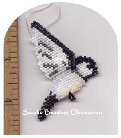Semi 3D Chickadee Peyote id 4347