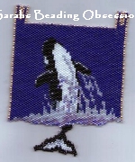 Leaping Orca Tapestry id 3120